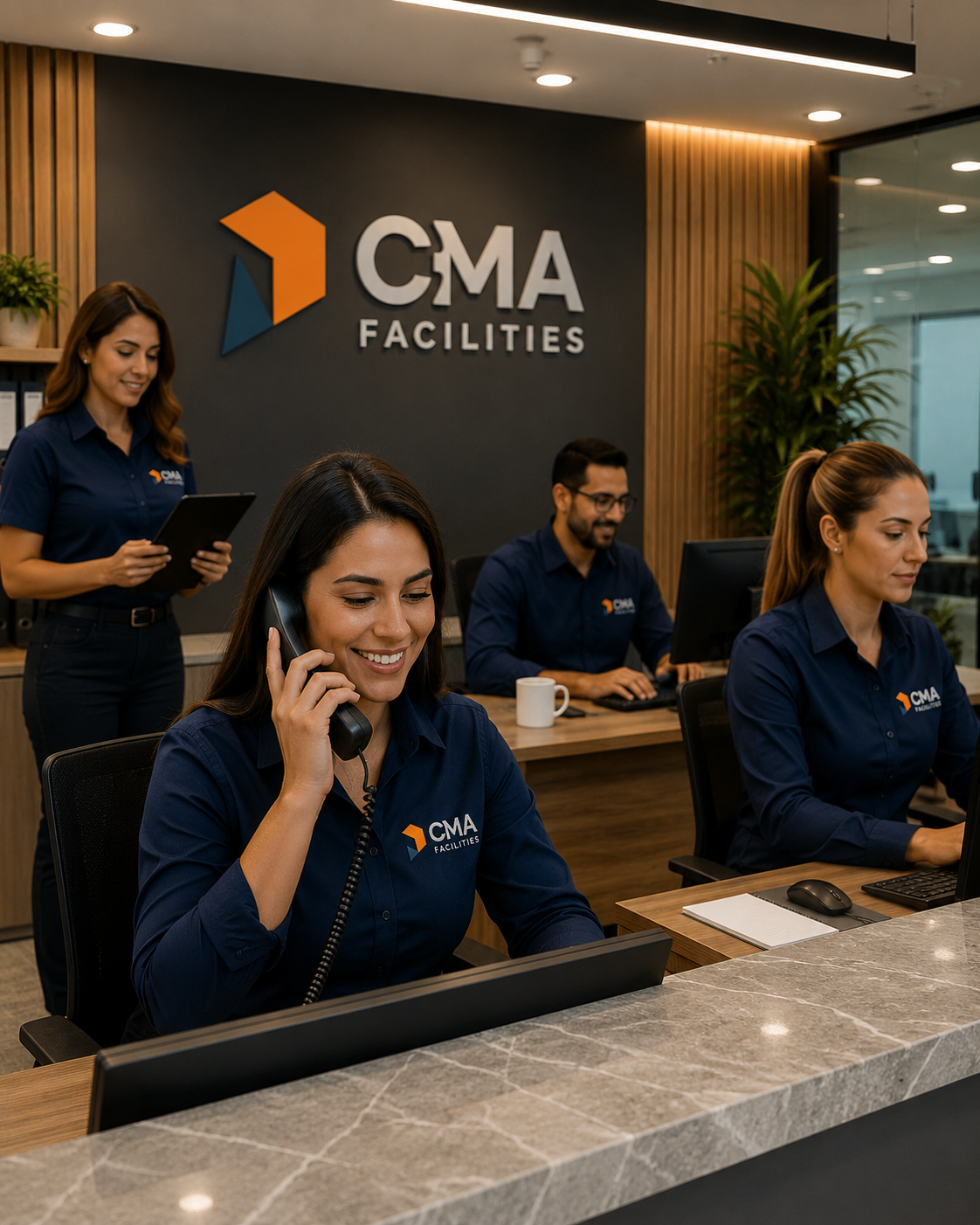 Equipe de segurança CMA Facilities